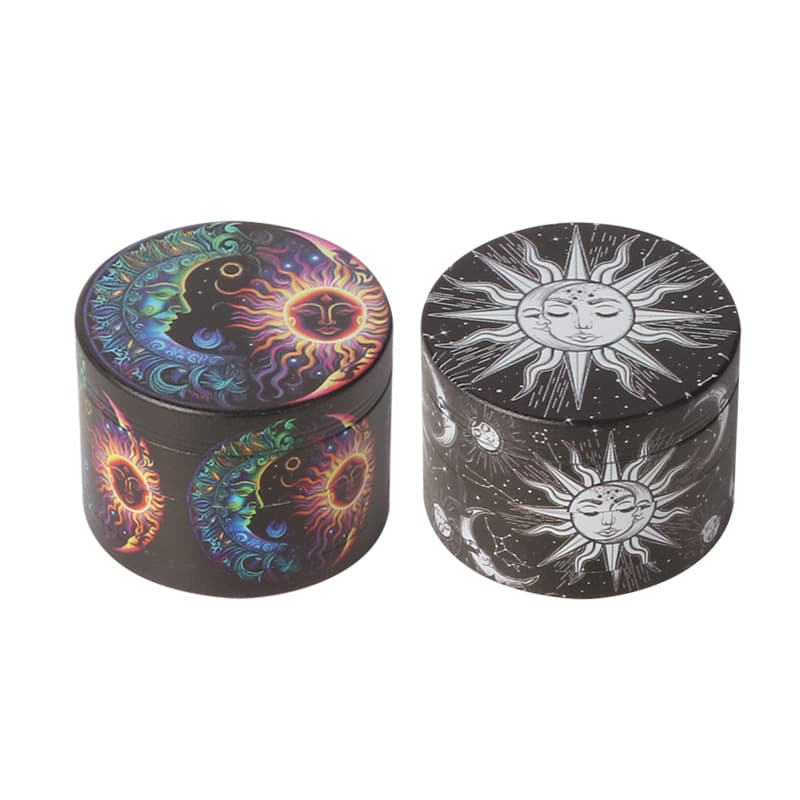 Cross-border Direct Supply Four-Layer Zinc Alloy Full-Print Magnetic Metal Grinder