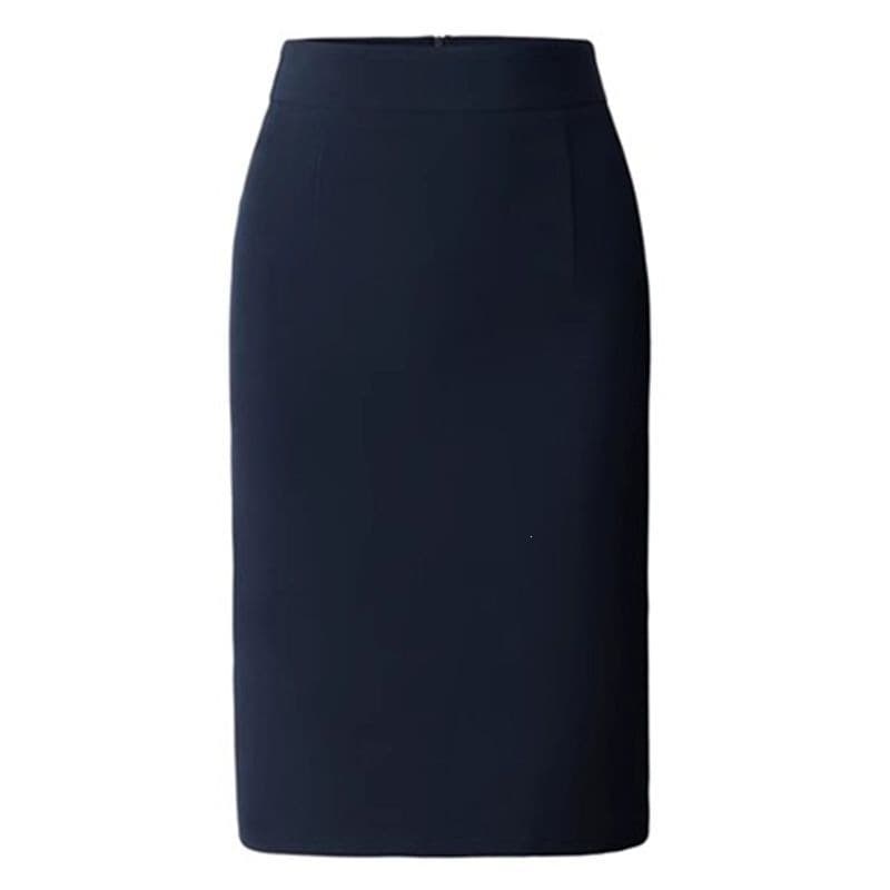 Black hip-hugging skirt, high-waisted, slim suit, commuting temperament, versatile skirt, women's mid-length one-step skirt