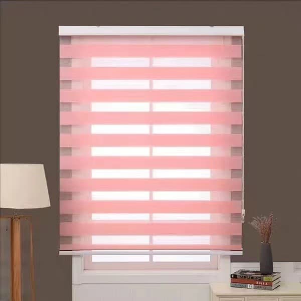 Cross-border Home Semi-blackout Double Sheer Blinds, Smart Lift Blinds for Bathroom and Horizontal Anti-peep