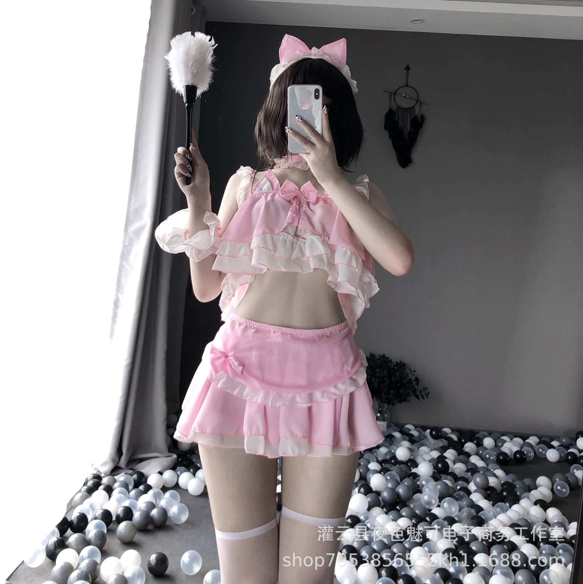 New sexy lingerie, sexy cat girl uniform, tempting nightclub outfit, one-piece drop-shipping lace passion