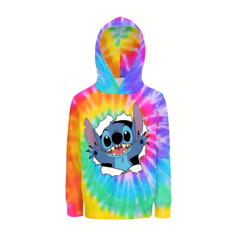 2026 New Cross-border Drop Shipping Boys Girls Cartoon Hoodie 3D Print Tie Cross-border Pullover