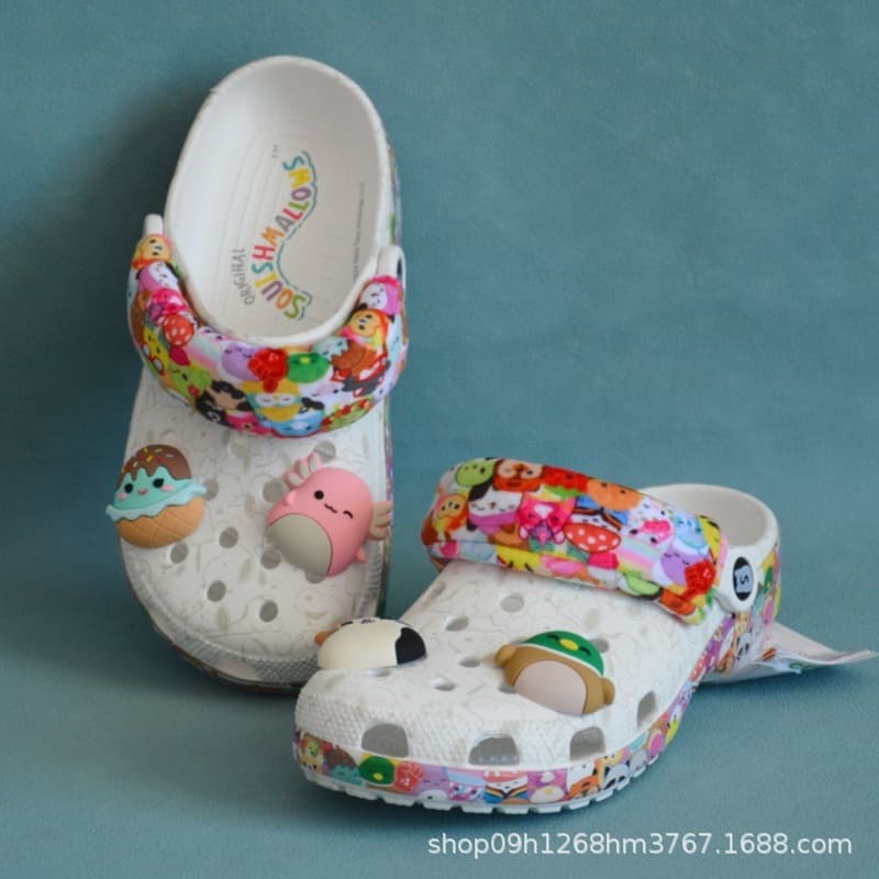Croo x Totoro Cartoon Collaboration Clog Shoes, Whimsical Beach and Home Wear, Daily Children's Shoes with Adult Sizes for Parent-Child Matching