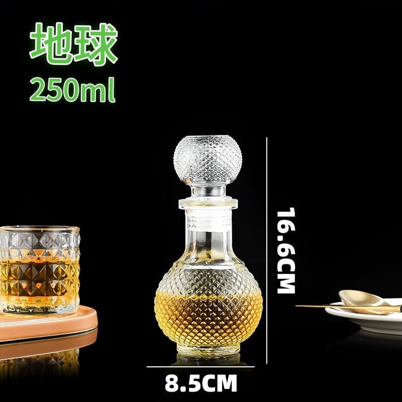 Factory Direct Export European-Style Crystal XO Glass Decanter Whiskey Bottle Transparent Glass Wine Dispenser Empty Bottle