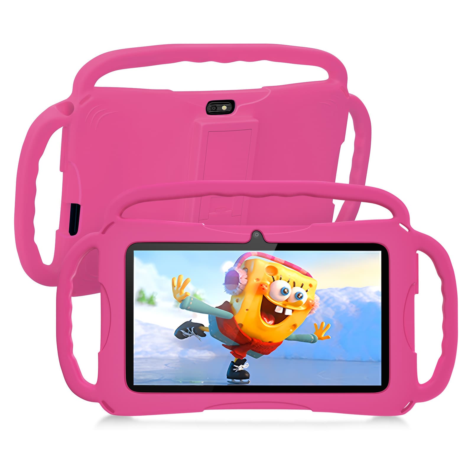 Cross-border foreign trade 7-inch Q88 children's learning entertainment tablet, HD screen with protective silicone case, factory direct