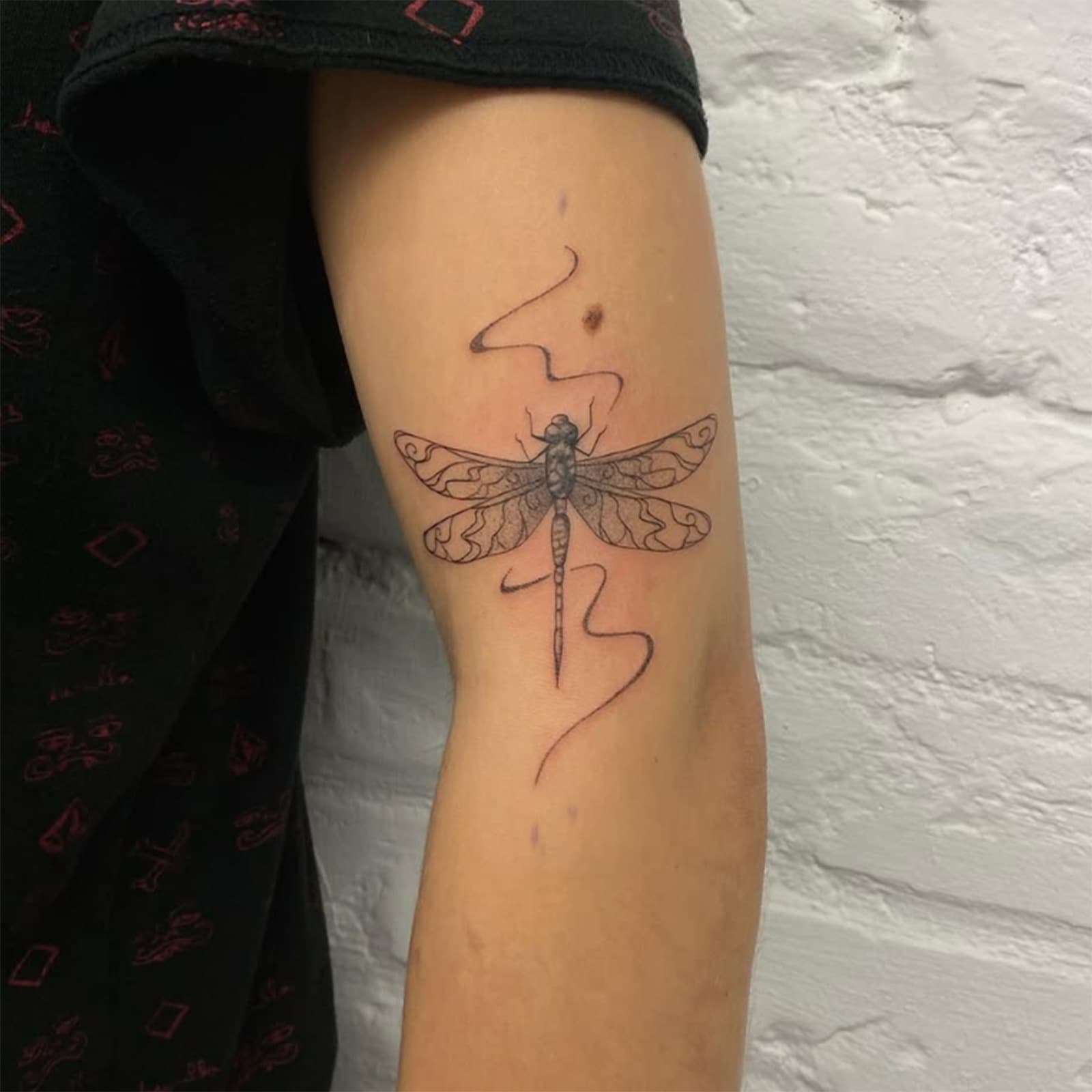 New Cross-Border Small Fresh Dragonfly Tattoo Sticker Waterproof Long-Lasting Premium Niche Simple Hot Girl Tattoo Sticker