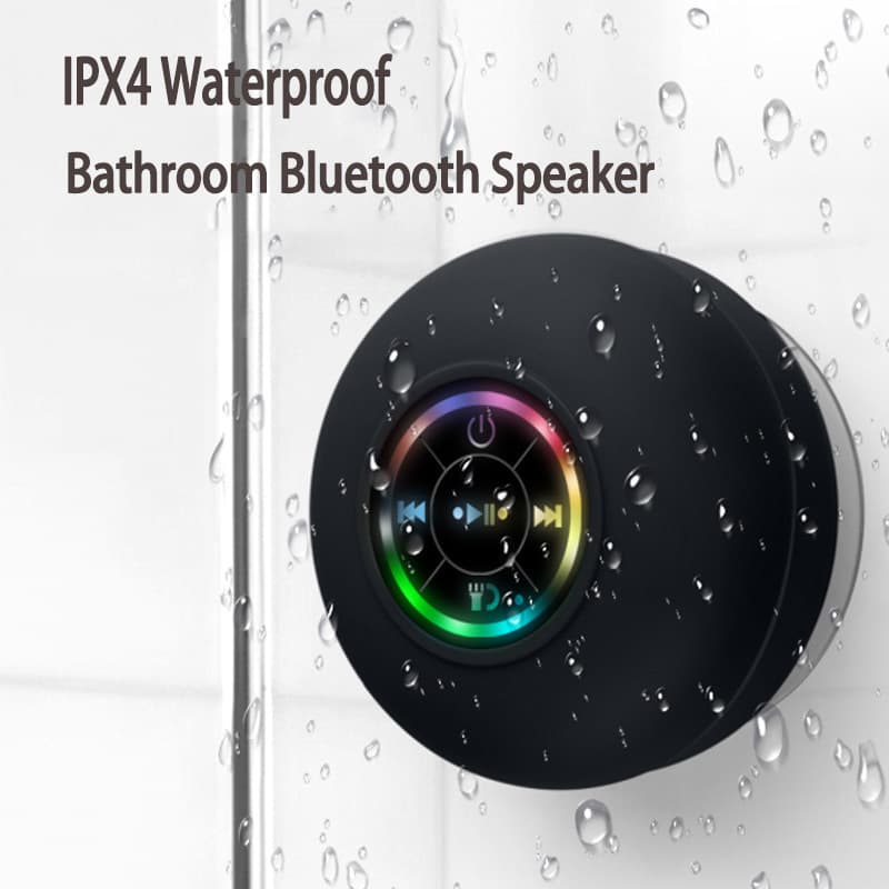 Hot Selling Large Suction Cup Bluetooth Speaker, Waterproof Mini Portable Bluetooth Speaker with Strong Suction, In Stock