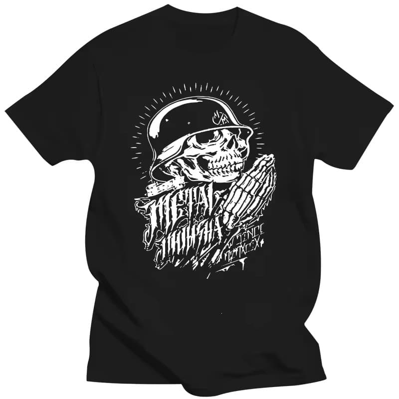 Men's Muli Sha Motocross Metal T-Shirt Summer Cotton T-Shirt