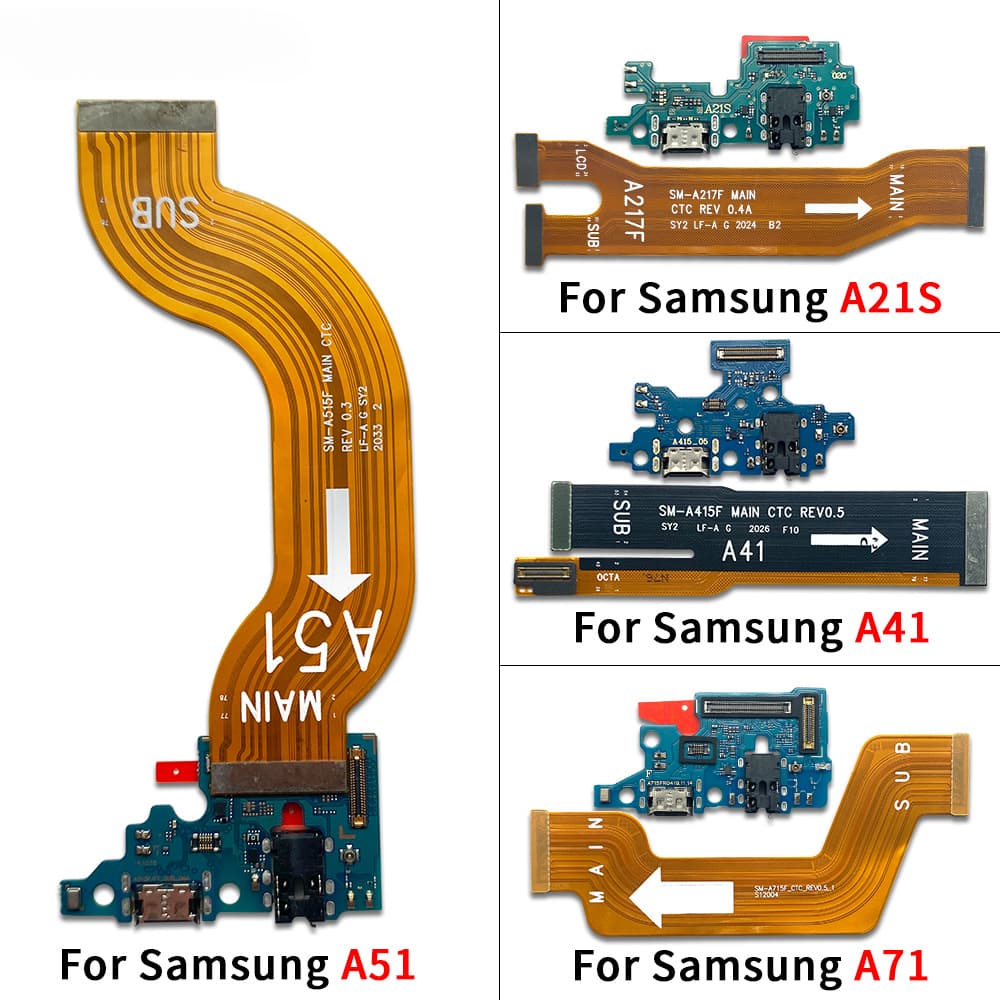 Rapid Charging Mainboard Cable USB Charging Port Board Suitable for Samsung A71 Tail Plug Small Board A21S A51 A70 with Fast Charge