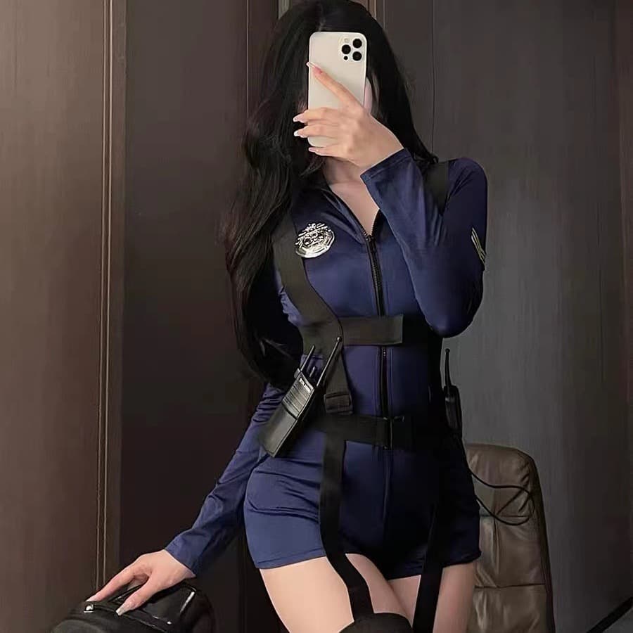 Wangchunshan sexy lingerie, sexy night club policewoman cos uniform suit, seductive stewardess outfit, European and American style royal sister OL