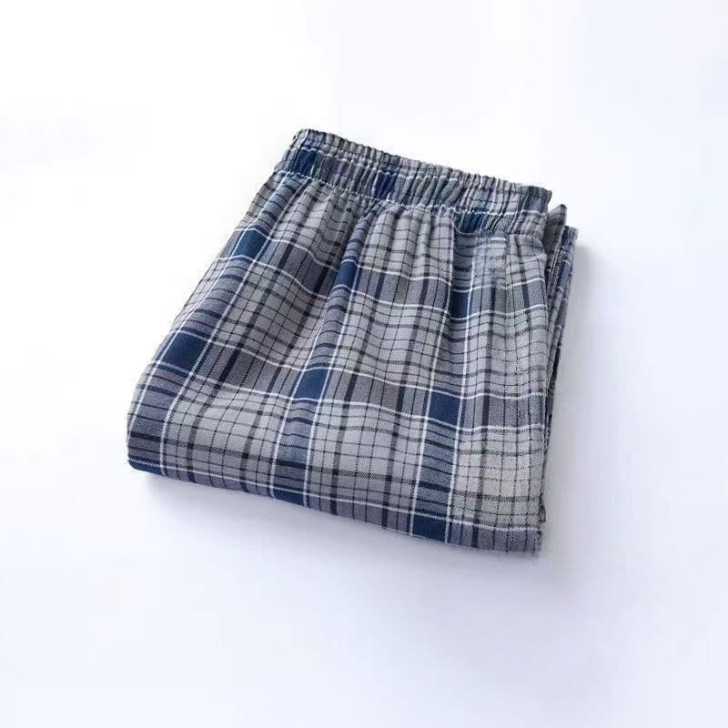 Oversized Plaid Casual Lounge Pants for Men, Soft and Comfortable for Home or Outdoor Wear