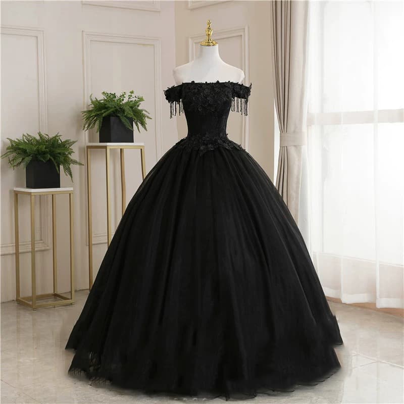 Black Evening Gown 2026 New Stage Performance Dress Wedding Banquet Student Art Exam Solo Hostess Dress Women