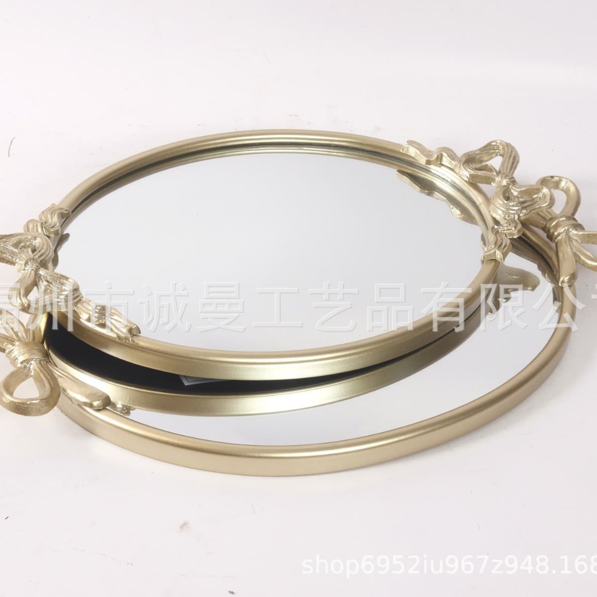 Vintage Light Luxury Butterfly Resin Home Decorative Tray Cosmetic Organizer