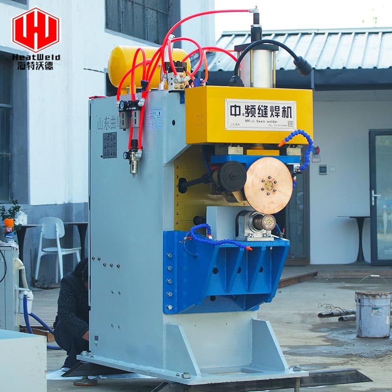 Stainless Steel Bellows Circumferential Seam Welder Manufacturer Custom Medium Frequency Multi-Layer Composite Metal Hose Roller Resistance Welder