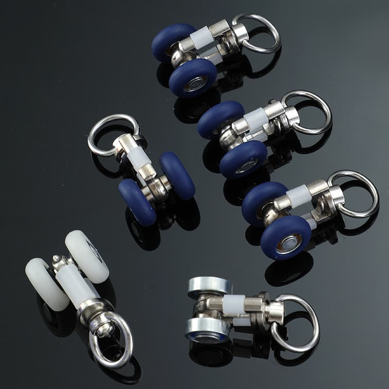 Factory Direct Curtain Track Pulleys Silent Pulleys Curtain Accessories Guide Rails Alloy Bearing Wheels for Electric Smart Systems
