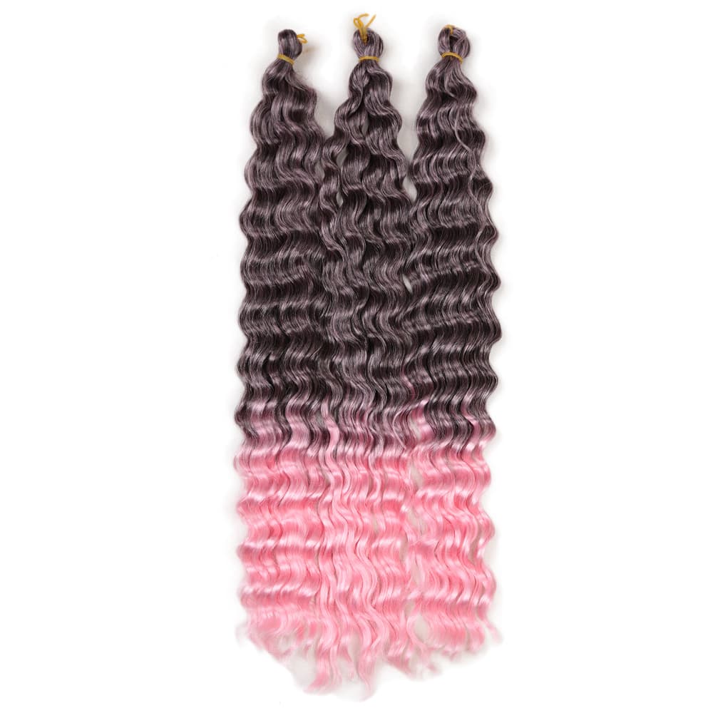 22-inch low-temperature silk Deep Twist Crochet Hair water ripple curly hair women's long curly hair extensions