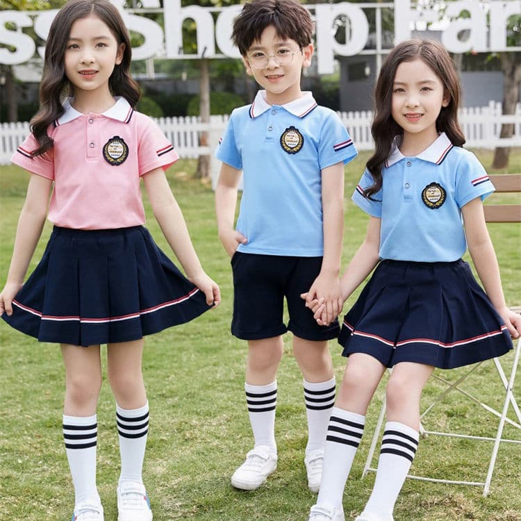 Summer Uniform Set for Primary and Kindergarten Students Group Graduation Class Teacher's Clothing Children's Wholesale