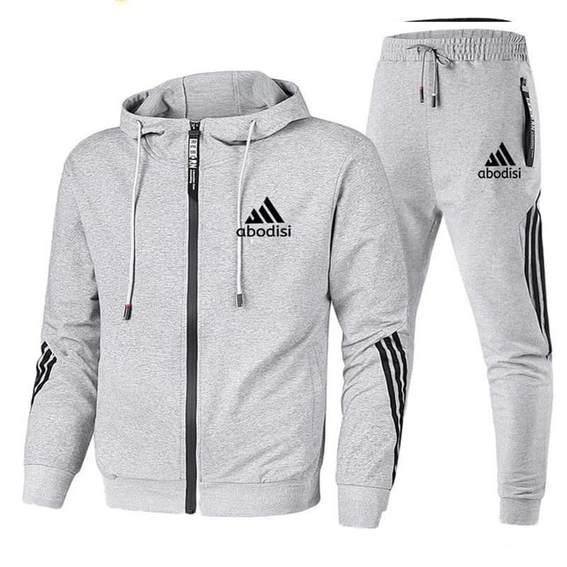 Cross-border Spring Autumn New Men's Hoodie Sportswear Set Fashion Hooded Sweatshirt Two-Piece Set