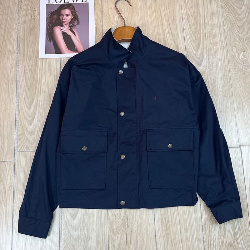 Nanyou High-end Women's Wear 2026 Early Autumn New Arrival Embroidered Logo Letter Reversible Jacket Coat for Women