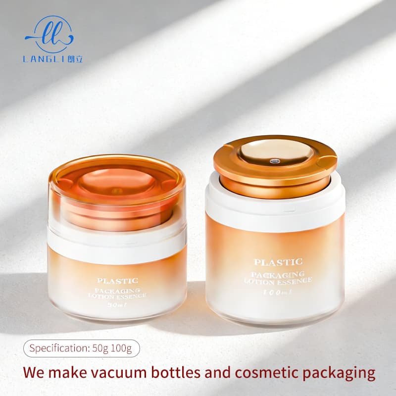Vacuum Cream Jar Pump Top Luxury Cream Jar Face Cream Jar