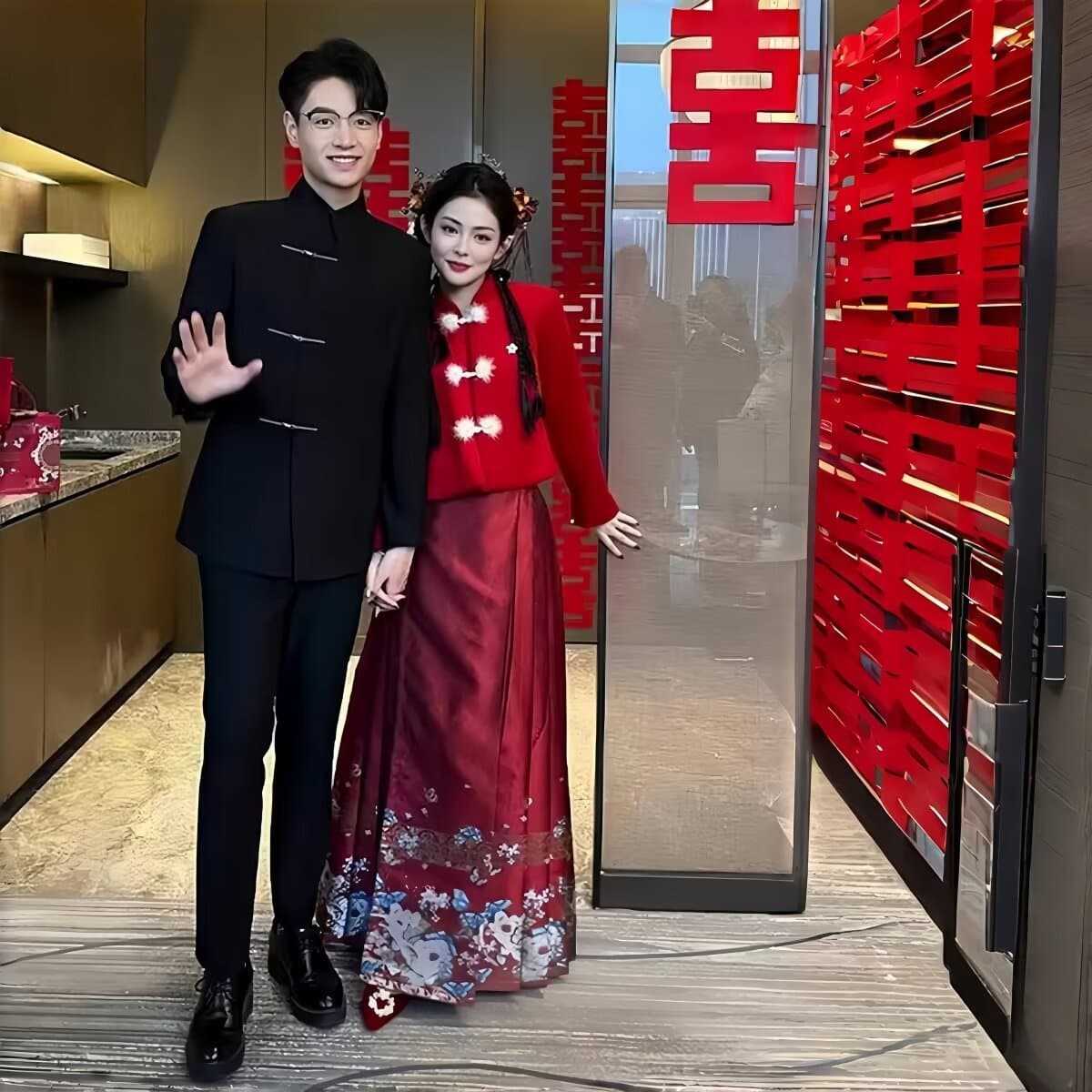 New Chinese-style tunic suit for men, Republic of China Tang suit, stand-up collar suit jacket, men's high-end suit, suit and trousers, trendy brand