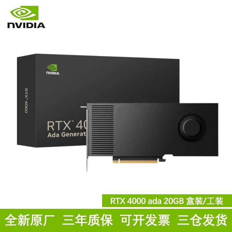 NVIDIA RTX 4000 Ada 20GB Professional Graphics Card for Modeling, Rendering, Design, Drawing, and Inference Computing