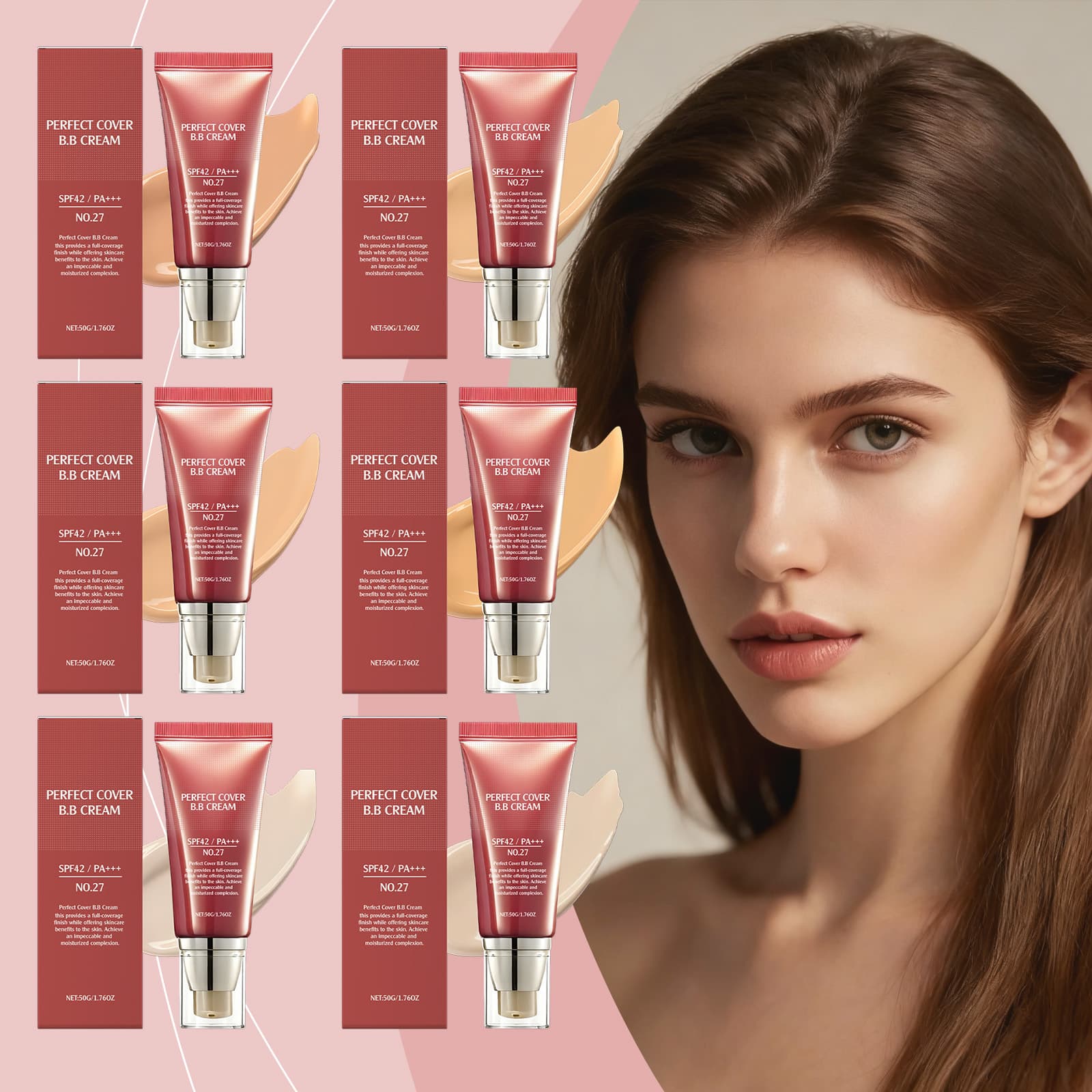 Cross-border hot selling multi-effect natural BB cream makeup waterproof concealer foreign trade makeup moisturizing set wholesale in stock