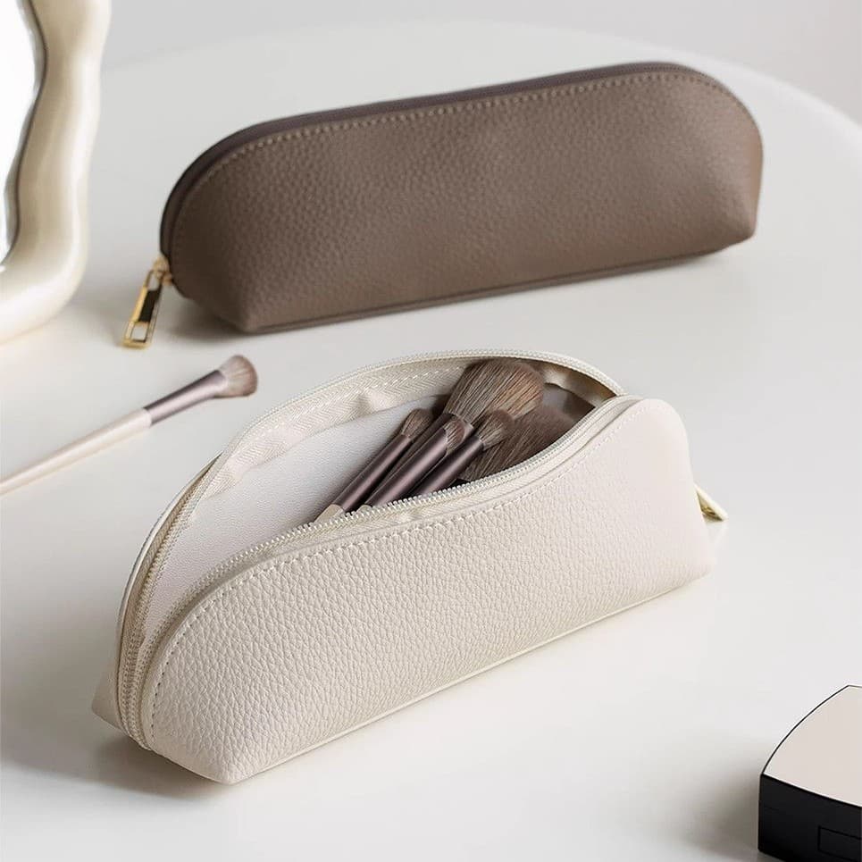 2026 new style Mili Fengwu simple large-capacity pencil bag for girls with high-looking ins style makeup brush storage bag