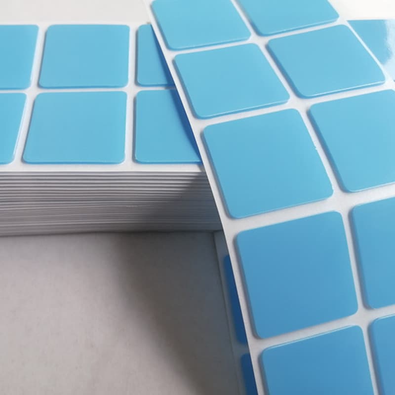 Blue Film Acrylic Invisible Double-Sided Tape Round Square Blue Transparent Film Nano Adhesive Pre-Cut High-Adhesion Waterproof