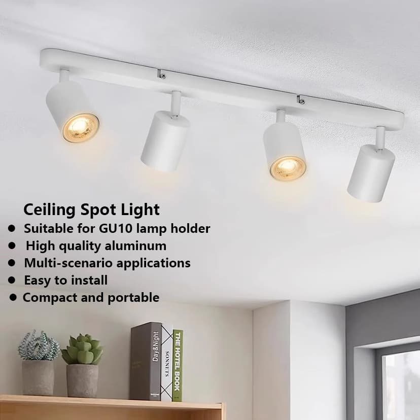 Cross-border Special Lighting Nordic Surface-mounted GU10 Ceiling Spotlight, Rotatable and Replaceable Light Source for Living Room and Corridor