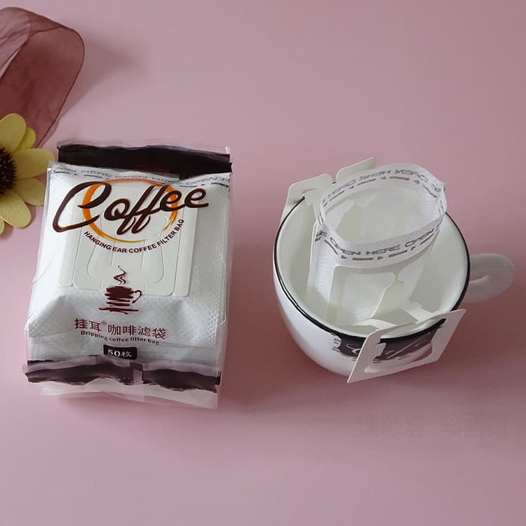 50 Pcs Drip Coffee Filter Bags, Coffee Powder Filter Paper Pouches, Portable Drip Coffee Maker Net, Hand Brew Coffee Filter Bags
