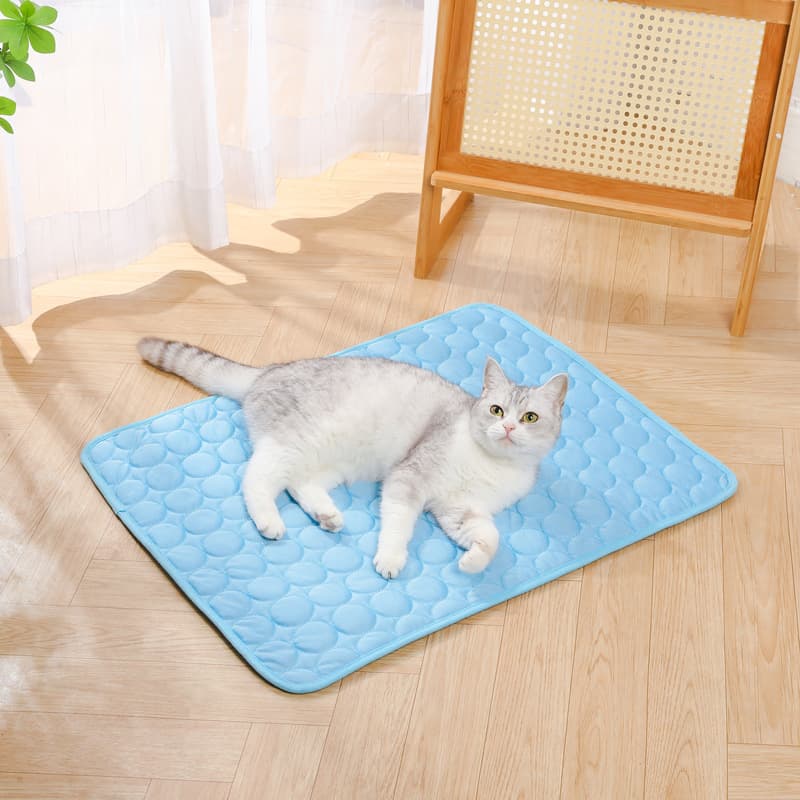 Cross-border Pet Summer Ice Silk Cooling Mat Pet Sofa Pad Floor Mat Dog Cooling Pad Spring Summer Cat Cool Mat