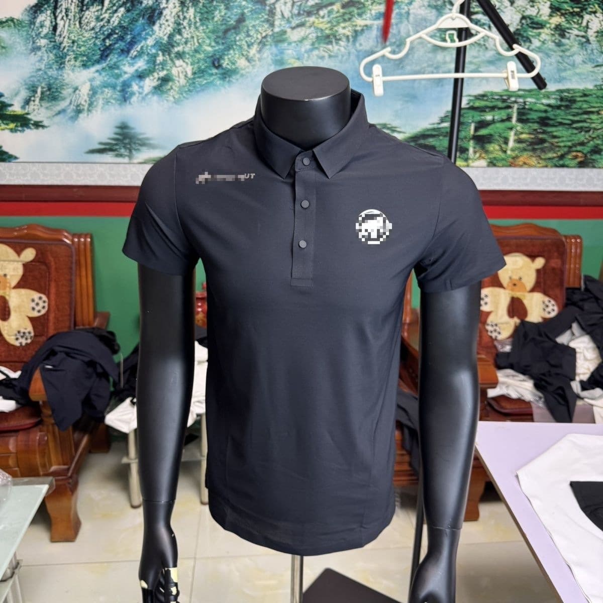 26 New Men's Ice Silk Quick-drying Polo Shirt Seamless Laminated Short Sleeve Men's Business Lapel Wholesale