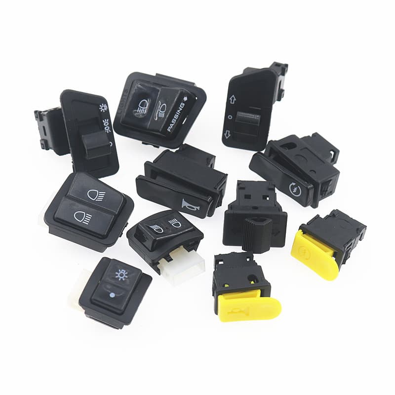 Scooter electric vehicle motorcycle switch horn steering headlight far and near photoelectric start switch middle sand switch button