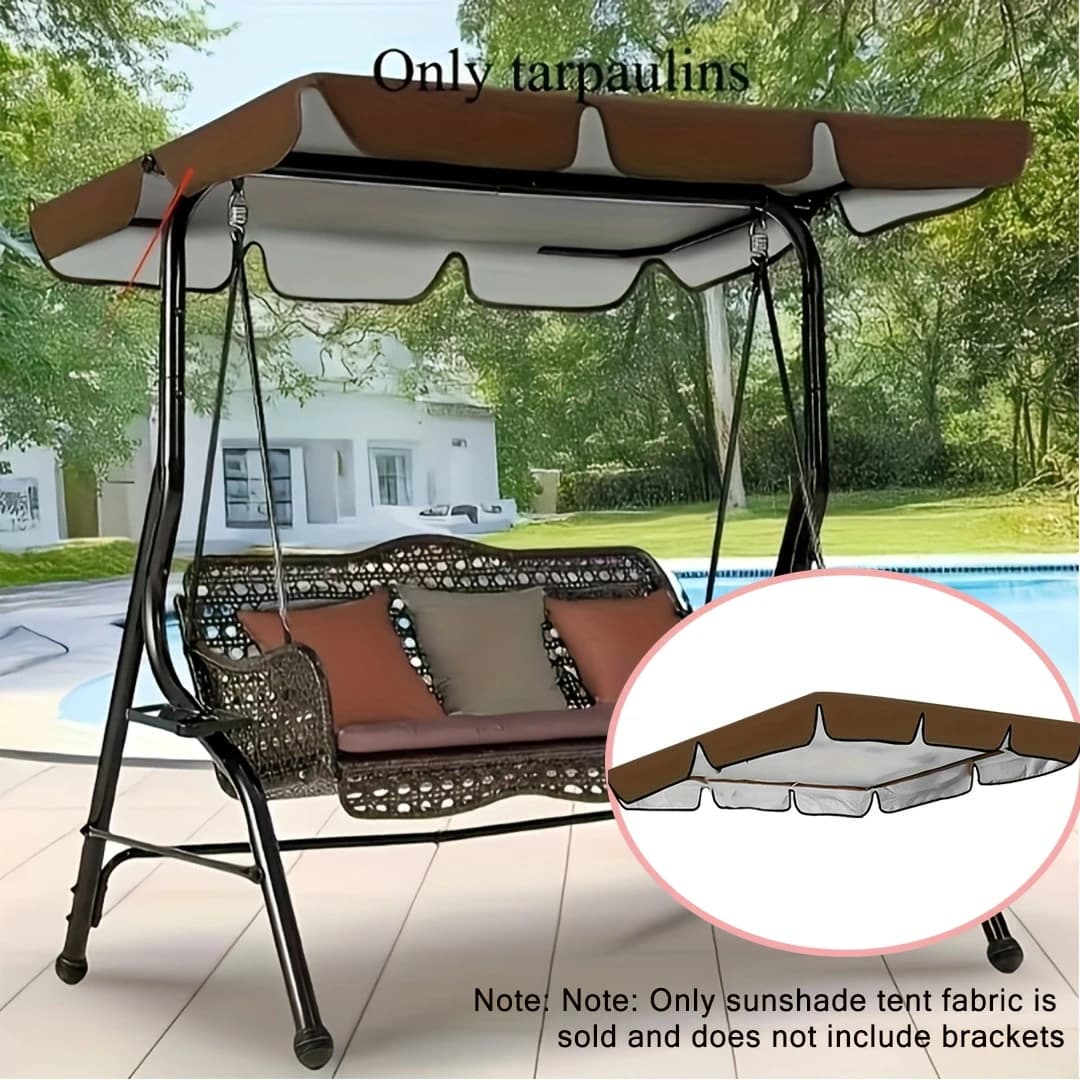 Amazon Cross-Border Swing Canopy Cover Outdoor Swing Shade Replacement Waterproof Patio Swing Cover