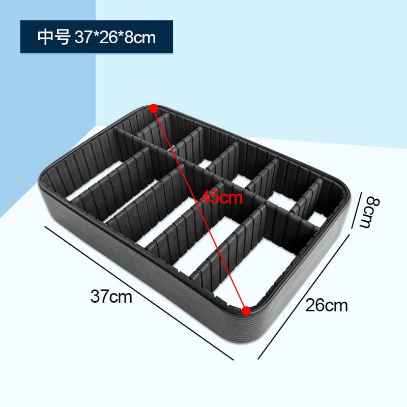 Customized Detachable Multi-Layer Moisture-Proof and Shockproof PVC Cosmetic Bag Partition, Honeycomb Board