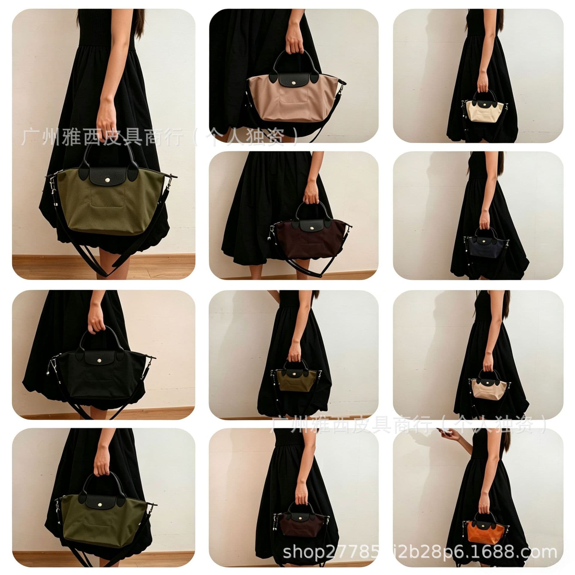 Falongxiang Bag Energy II Crossbody Nylon Dumpling Bag Unisex Detachable Handle Commuter Bag Shoulder Bag