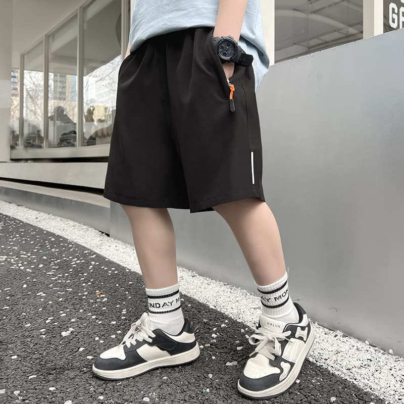 Kids' Pants Wholesale Boys' Shorts 2026 Summer Outdoor Children's Pants Trendy Ice Silk Thin Knee-Length Pants Cross-Border Kids' Clothing