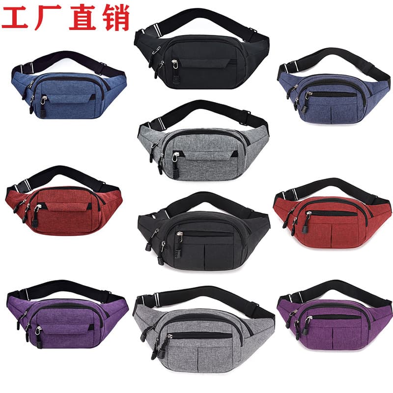 New Large Capacity Unisex Oxford Fabric Waist Bag for Street Vendors, Money Collection, Workers, Phone Pouch