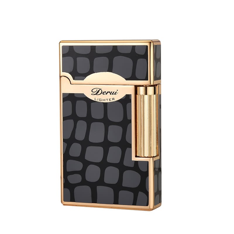 Simple Windproof Kerosene Lighter Side Slide Creative Men's Metal Flint Wheel Internet Celebrity Gift