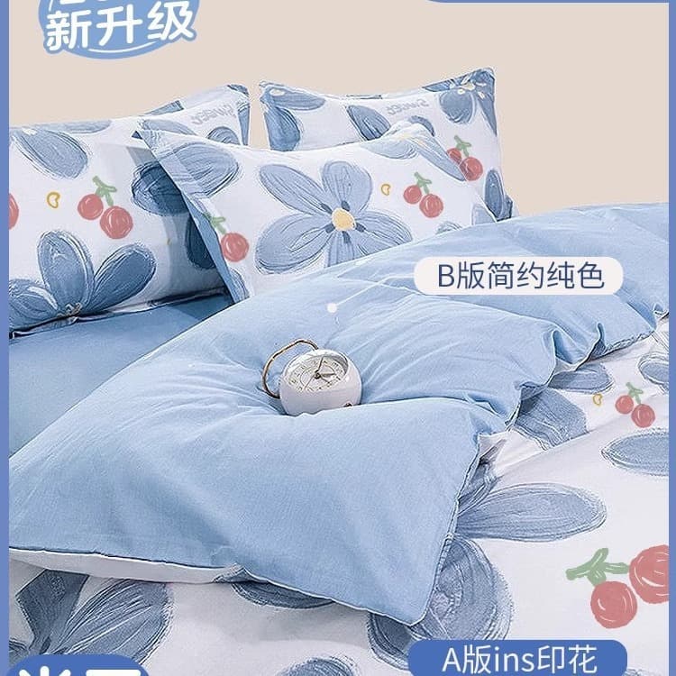 Travel disposable bed sheet duvet cover pillowcase set, hotel four-piece set double travel thickened dirt-proof bed linens