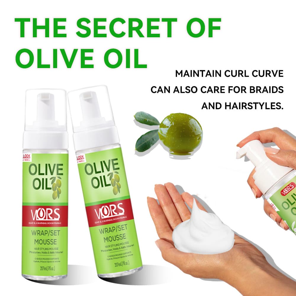 Cross-border New Coconut Mousse Styling Foam Wax, ORS Olive Oil Moisturizing Hair Gel