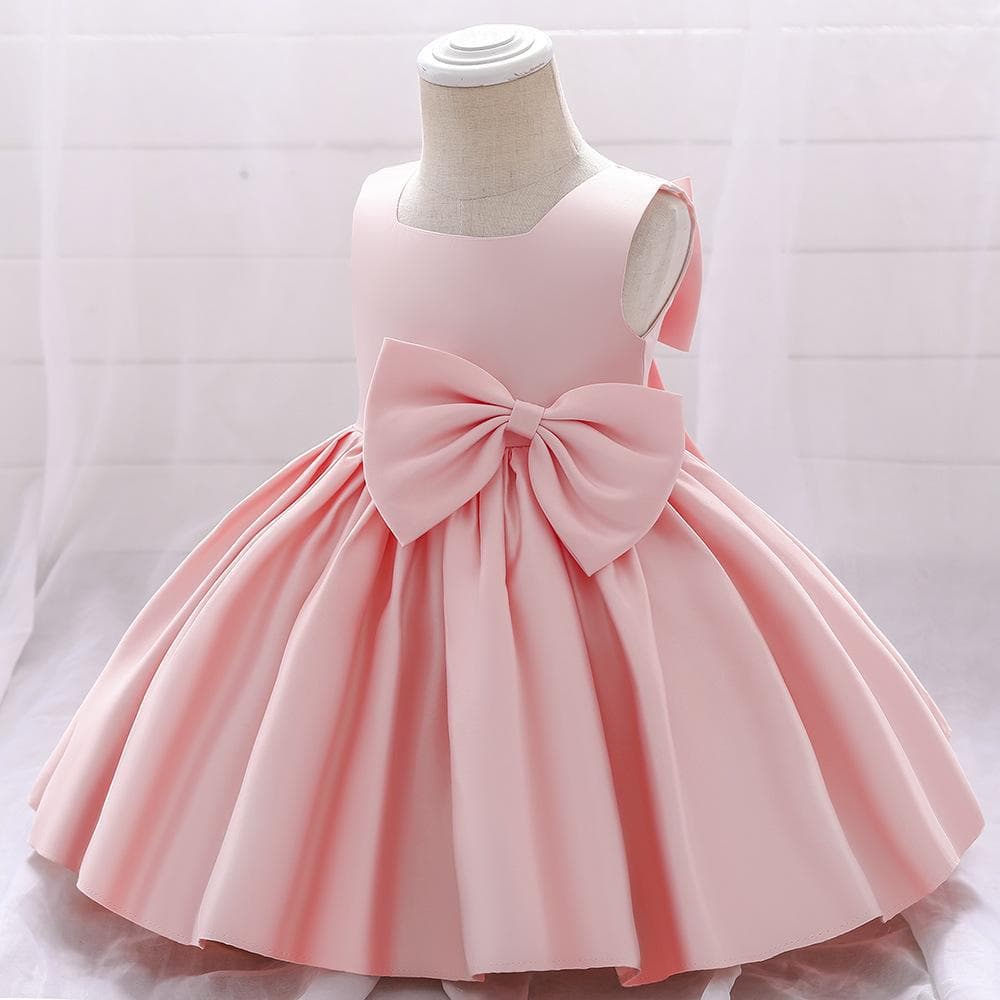 Amazon Wish Baby Girl Dress, 1st Birthday Satin Dress, Children's Formal Gown, Little Princess Toddler Dress
