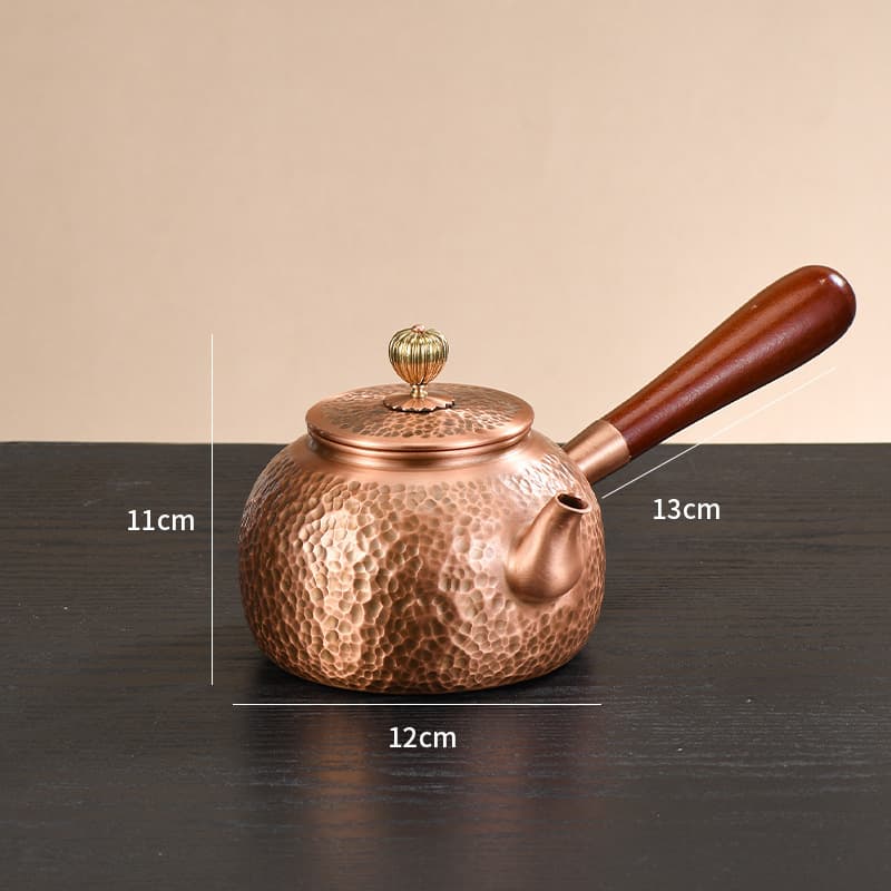 Side handle copper kettle kettle household handmade pure copper health kettle pure copper tea kettle wholesale stove tea kettle