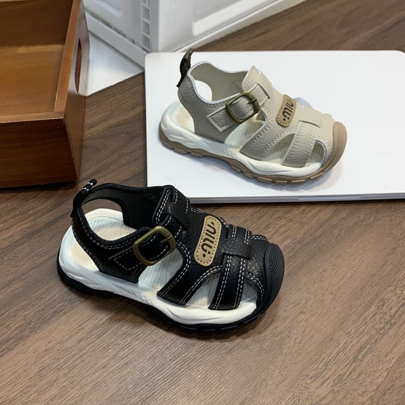 2026 new summer children's shoes for boys and girls soft-soled non-slip beach shoes 1-3 years old Baotou comfortable sandals