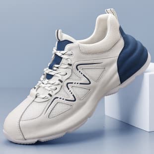 Men's Shoes Breathable Mesh Sports Shoes 2026 Summer New Versatile Height-Increasing Casual Shoes Men's Thick Sole Dad Shoes