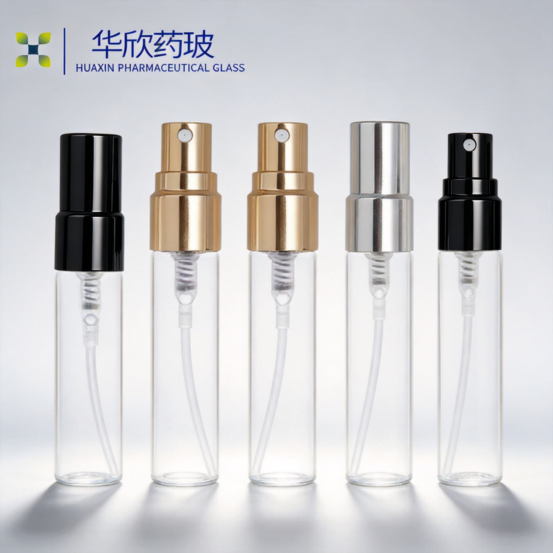 Sample Perfume Split Bottles 2ml 3ml 5ml 10ml Glass Spray Bottle with Electroplated Aluminum Nozzle Empty Bottle