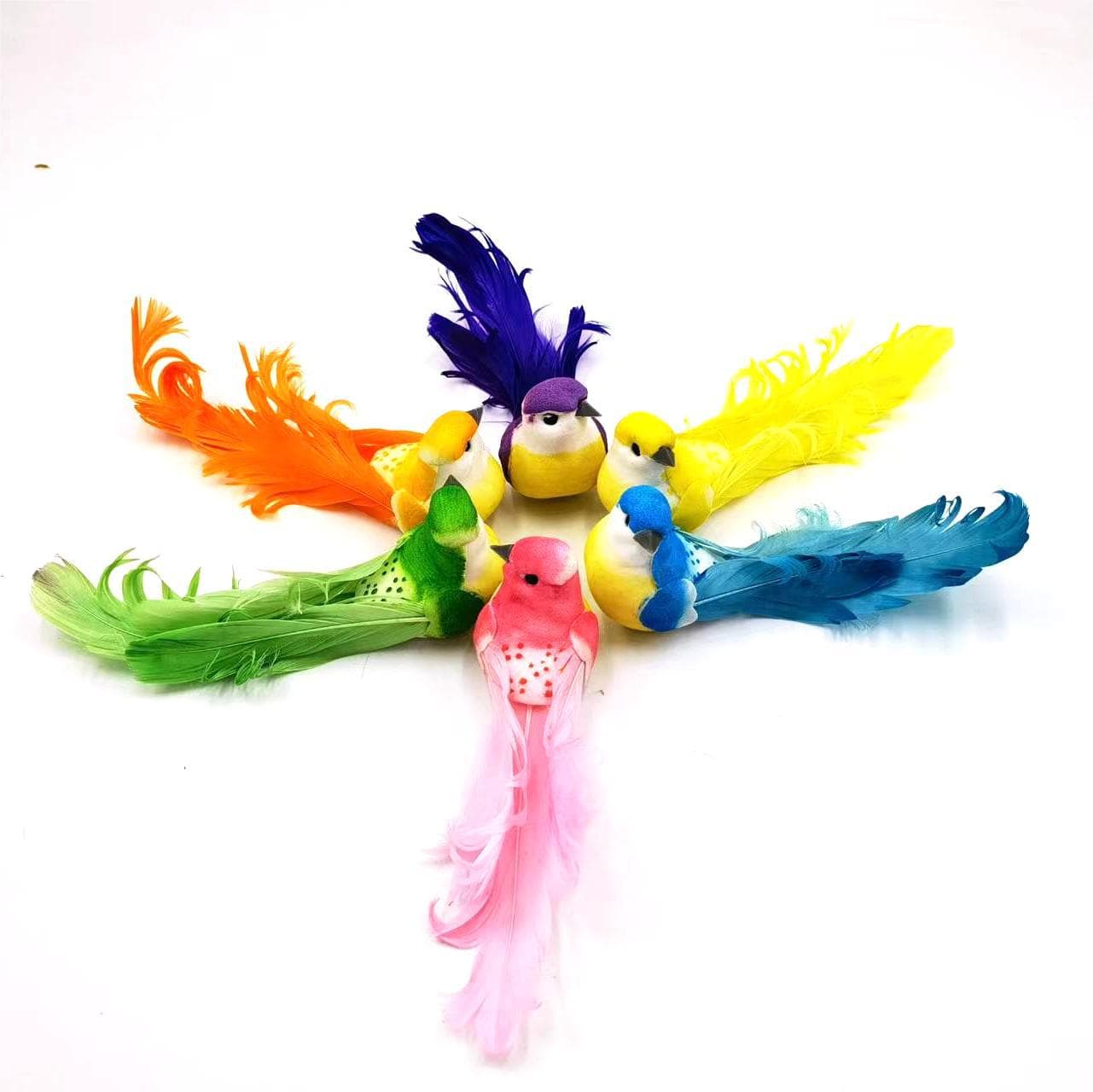 New Pre-sale Simulated Feather Bird Home Greenery Garden Craft Decoration Foam Fake Bird