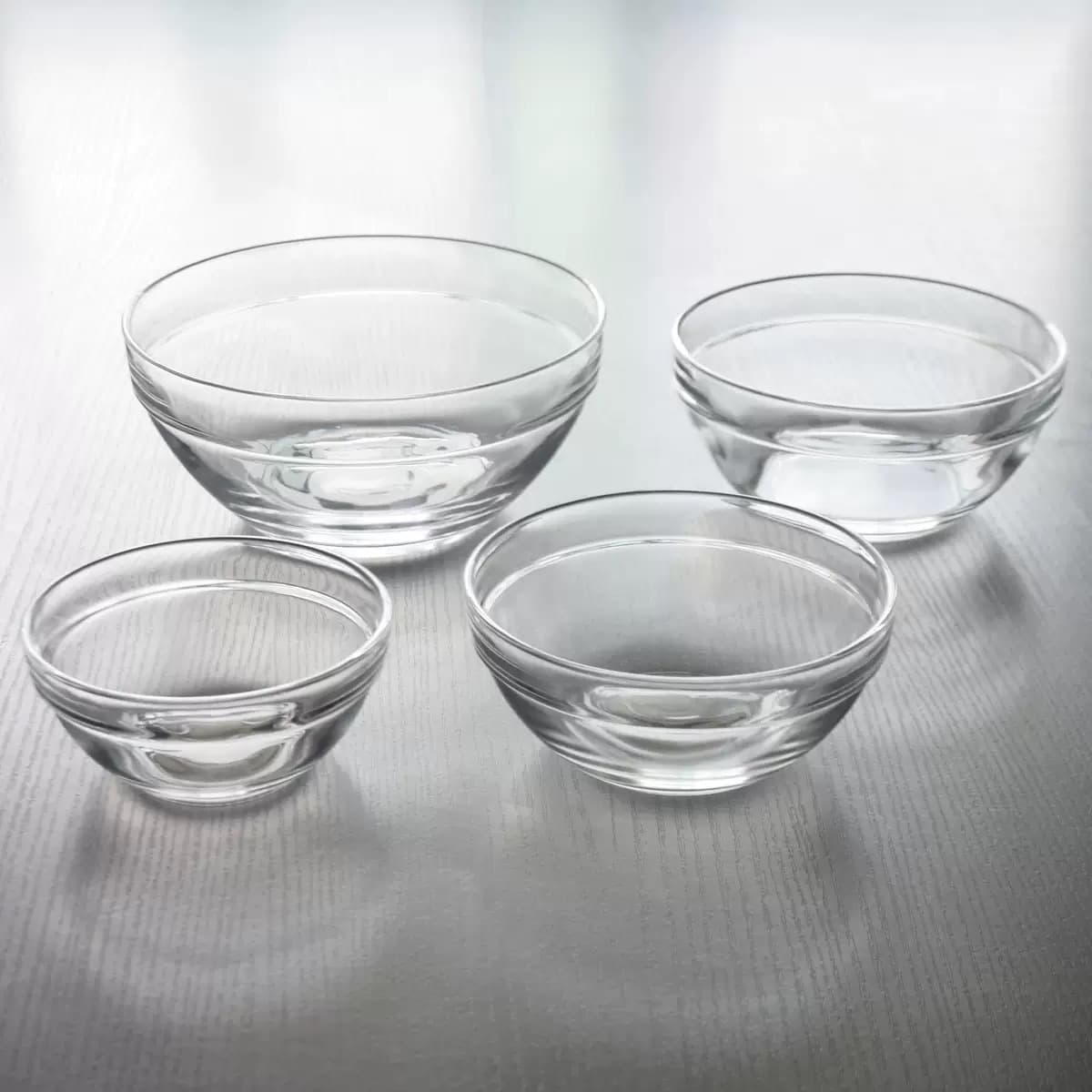Wholesale Glass Bowl Instant Noodle Transparent Bowl with Chopsticks Fruit Vegetable Salad Bowl Hotel Tea Water Bowl Rice Pudding Dessert