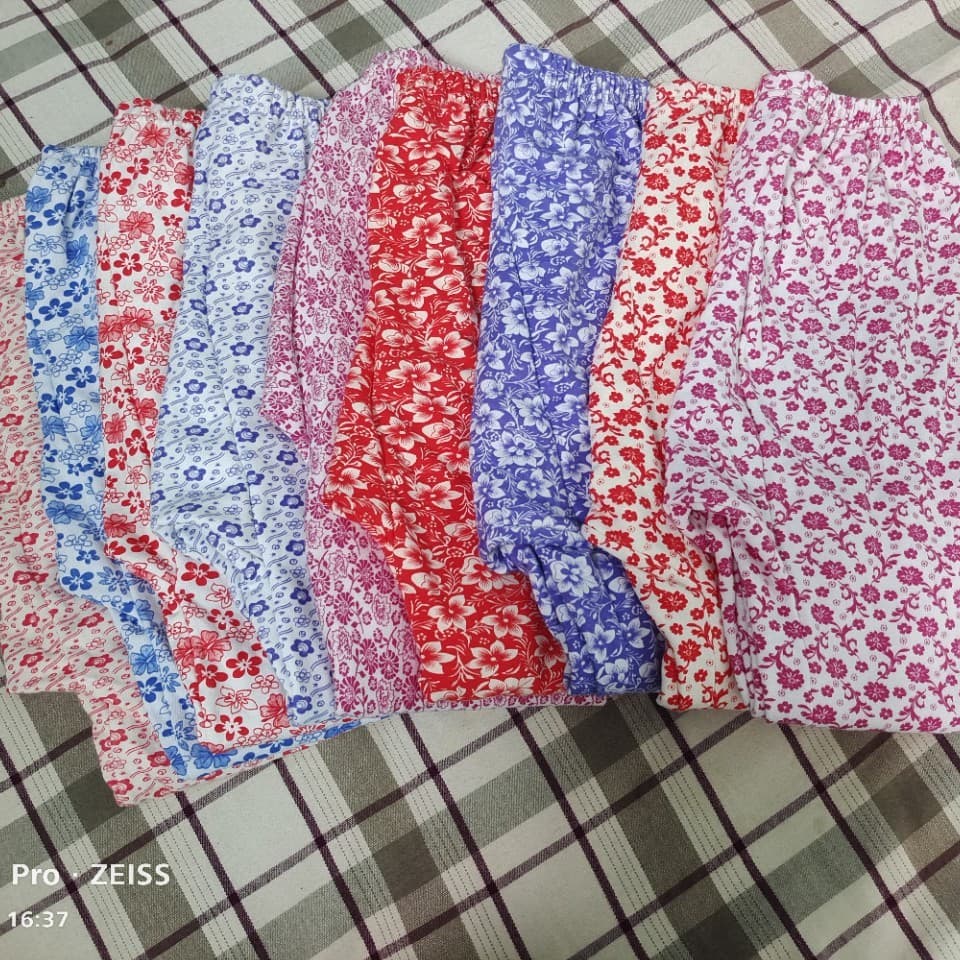 Women's Printed Warm Single Thermal Pants, Popular Online Thermal Pants, Same Style Available on Pinduoduo