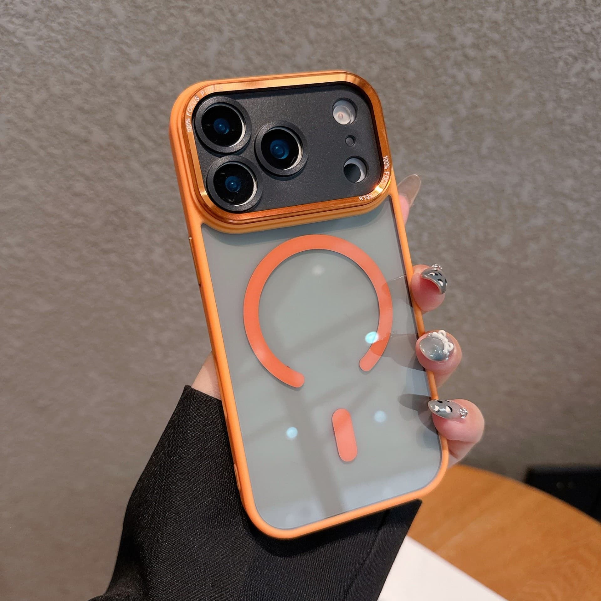 Eagle Eye Metal Frame Compatible with Apple 17 New Phone Case Acrylic Transparent Magnetic iPhone16 Protective Cover